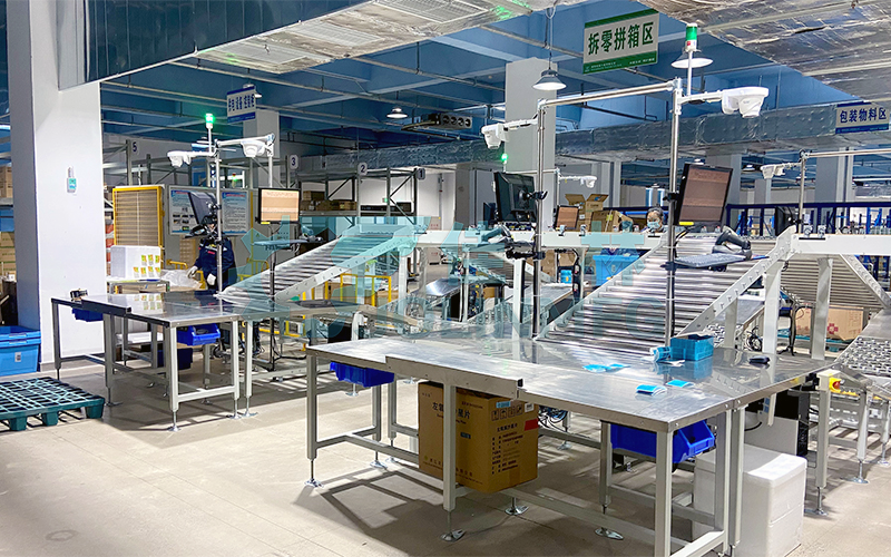 大連國(guó)藥供應(yīng)鏈自動(dòng)分揀輸送線(xiàn)